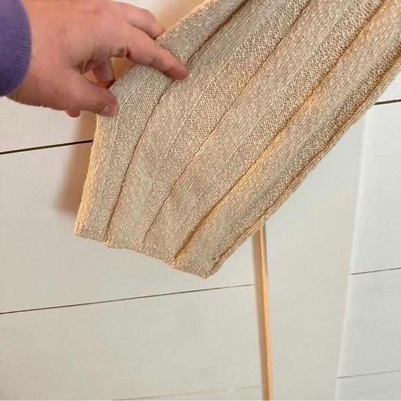 FREE PEOPLE L Wanda rib cowl neck woman Natural stretch oversized maxi dress - Picture 9 of 15